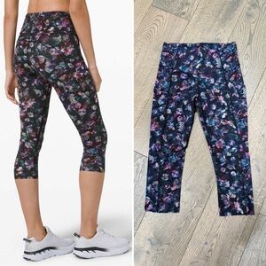 Lululemon | Fast and Free High-Rise Crop 19" Activate Floral Multi | Size 6